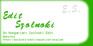 edit szolnoki business card